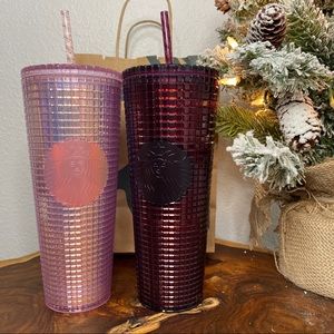 Starbucks Pink and Red Tumbler Bundle